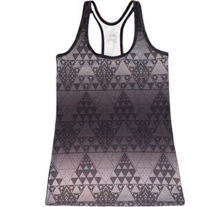 The North Face Racerback Tank Top Geometric Gray Medium